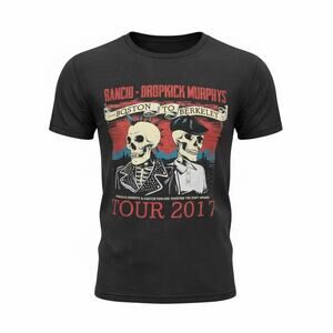 Rancid Dropkick Murphys 2017 Tour T-Shirt Black Small